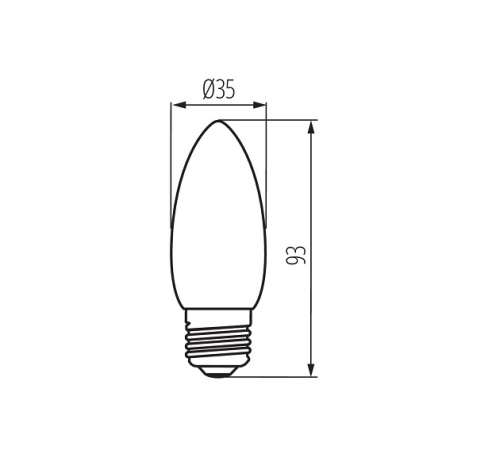 Lempa XLED 6W E27 2700K žv. 320° 810lm matinė Kanlux