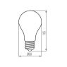 Lempa XLED 10W E27 2700K A60 320° 1520lm matinė Kanlux