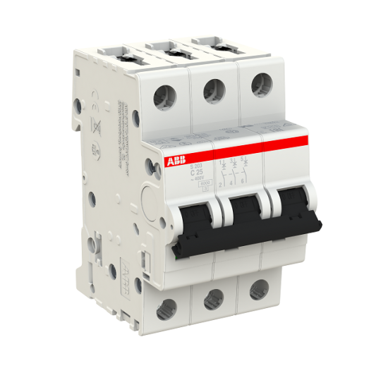 Automatinis jungiklis S203-C25 3P C 25A ABB