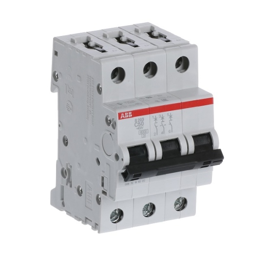 Automatinis jungiklis S203-C50 3P C 50A ABB