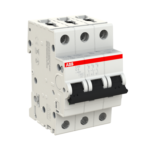 Automatinis jungiklis S203-C6 3P C 6A ABB