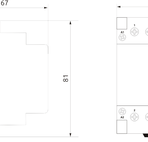 Modulinis kontaktorius MCF3 40-40 4P 40A 4NO EVO