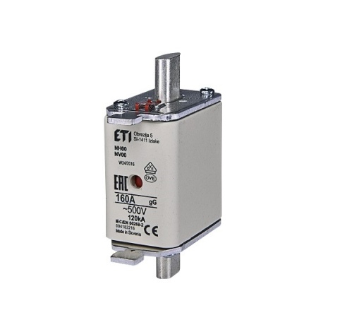Saugiklis NH00C 160A gL/gG 400V