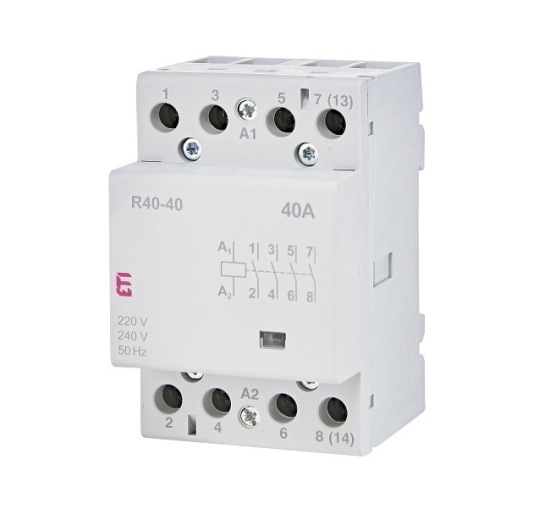 Kontaktorius R40-40 230V 4NA 3mod. ETI