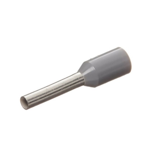 Antgalis gilzė APF 0,75mm²/8 izoliuotas pilkas
