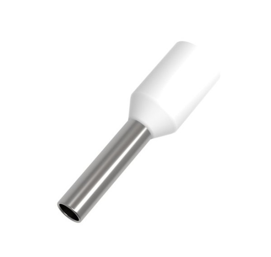Antgalis gilzė APF 0,5mm²/8 izoliuotas baltas
