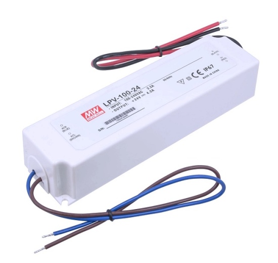 Maitinimo šaltinis LPV-100-24 24V 4,2A 100W IP67