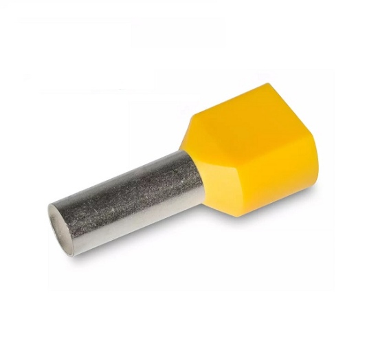 Antgalis gilzė APF/D 2x6mm²/14 izoliuotas geltonas