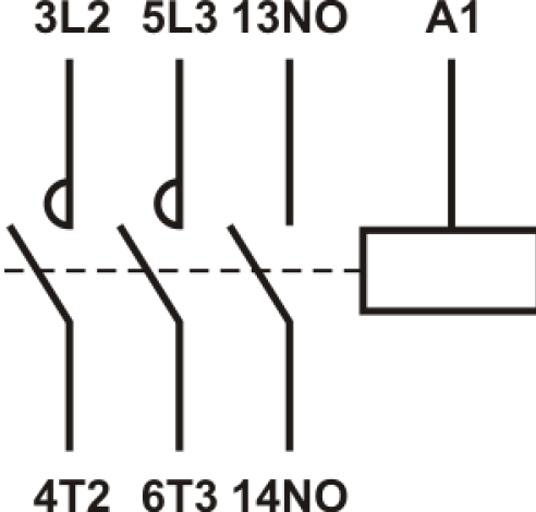 Magnetinis paleidiklis FC1  6A 400V 1NO