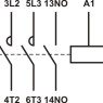 Magnetinis paleidiklis FC3 32A 230V 1NO