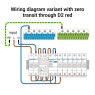 Įtampos kontrolės relė ZUBR D2-63 red