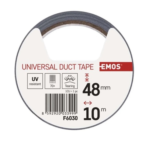 Universali lipni juosta DUCT TAPE 48mm/10m, sidabrinė