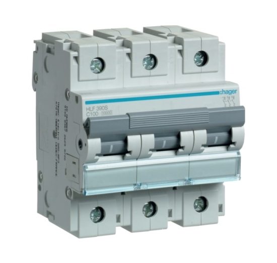 Automatinis jungiklis HLF390S 3P C 100A 10kA Hager