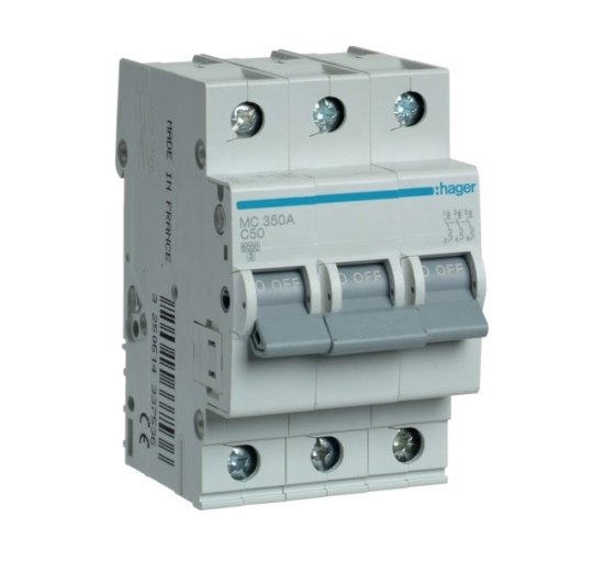 Automatinis jungiklis MC350A 3P C 50A Hager