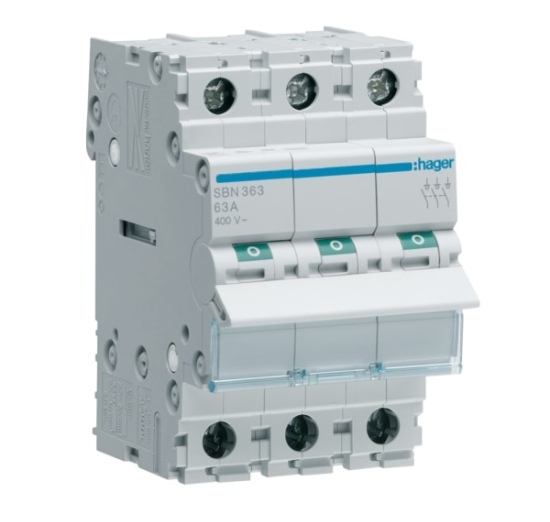 Kirtiklis modulinis SBN363 63A 3P Hager