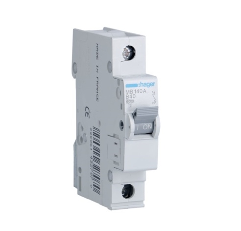 Automatinis jungiklis MB140A 1P B 40A Hager