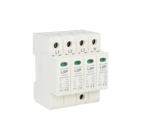 Viršįtampių ribotuvas NSPD7-275/4 4P T1+T2 Imax/im =50/7kA LSP