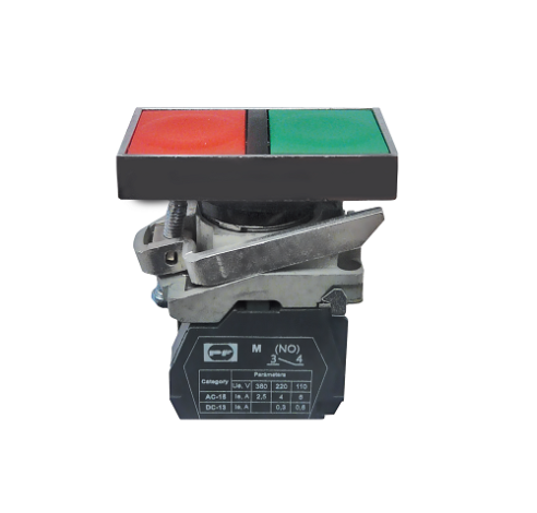 Mygtukai Start-Stop su lemp. FP Prec LED LG 1NA+1NU IP40 230V
