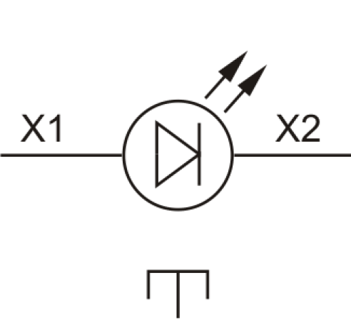 Mygtukai Start-Stop su lemp. FP Prec LED LG 1NA+1NU IP40 230V