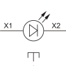 Mygtukai Start-Stop su lemp. FP Prec LED LG 1NA+1NU IP40 230V