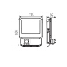 LED prožektorius IQ-LED-10W-NW-SE 4000K 1200lm su judesio davikliu