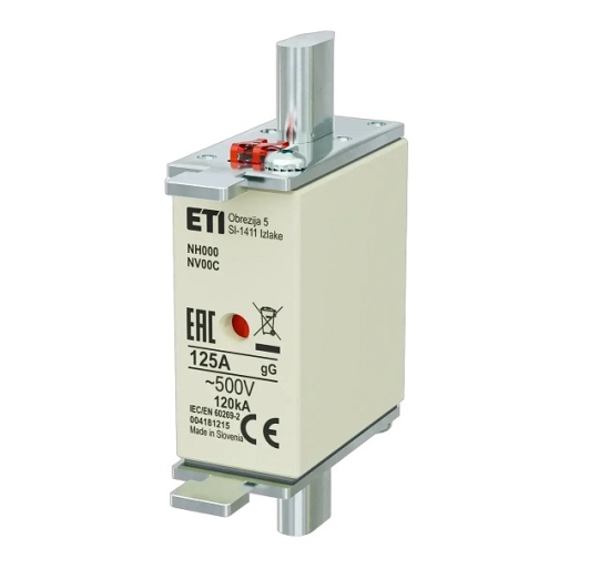 Saugiklis NH000 gG 125A/500V
