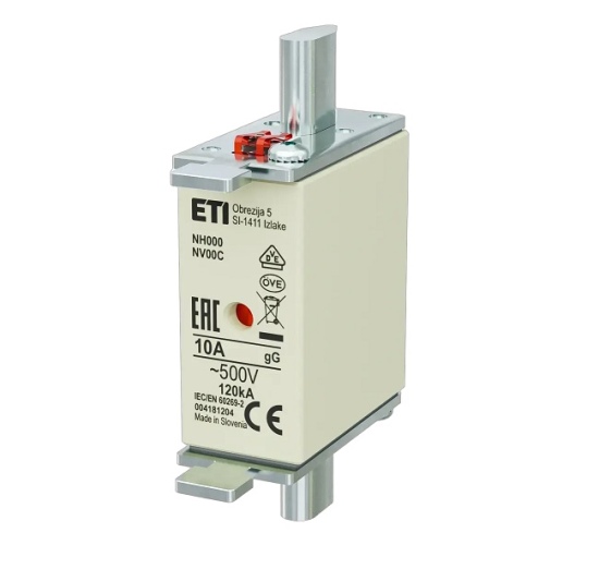 Saugiklis NH000 gG 10A/500V