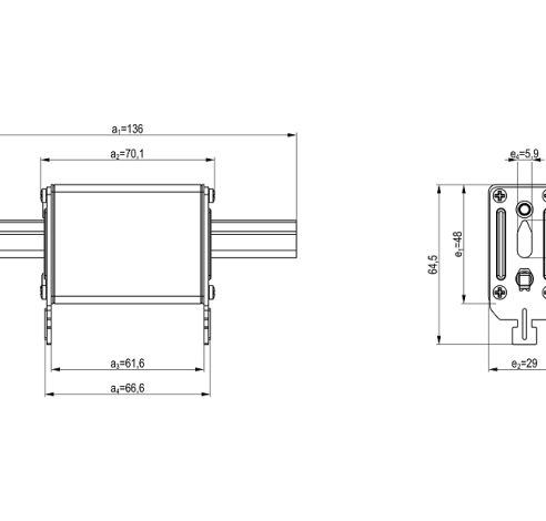 Saugiklis NH1C gG 50A/500V