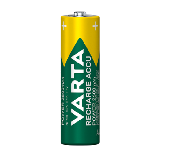 Pakraunamas elementas R6 AA 2600mAh 1,2V Varta