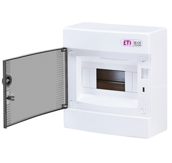 Skydelis ECT8PT 8mod. v/t skaidrus IP40 ETI