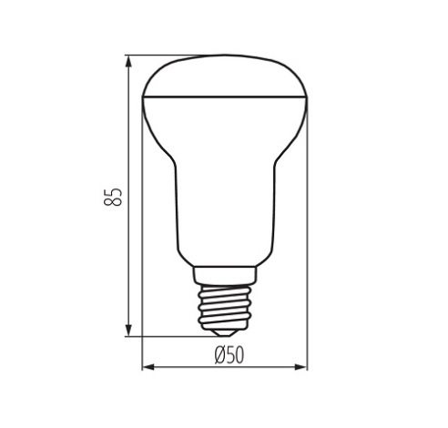 Lempa LED 6W E14 R50 SIGO 3000K 480Lm Kanlux