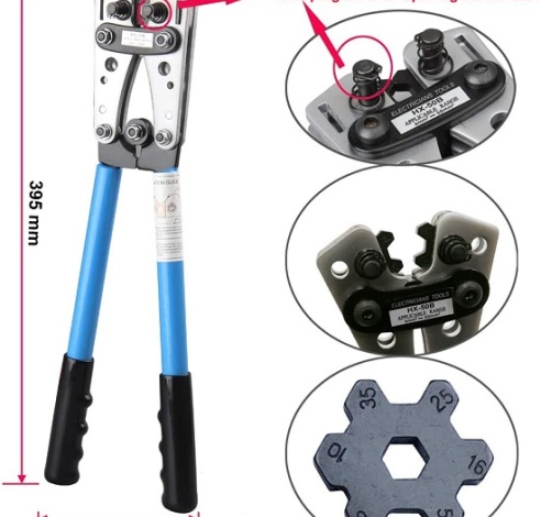 Replės HX-50B antgaliams užsp. (6-50mm²)