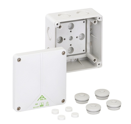 Dėžutė Abox 060 pilka 806-907 110x110x67 IP65