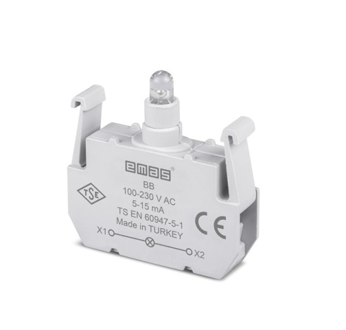 LED lemputė mygtukui BB 100-230V AC Emas