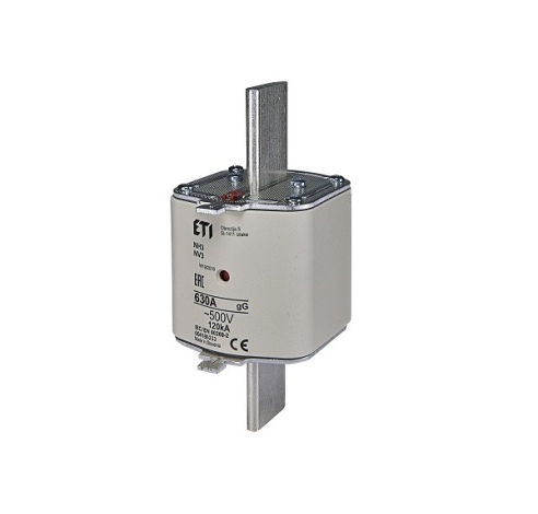 Saugiklis NH3 630A gL/gG 500V