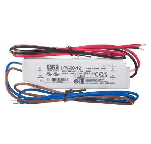 Maitinimo šaltinis LPV-20-12 12V/1,67A 20W IP67