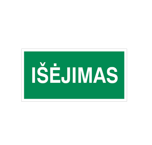 Ženklas 'Išėjimas' 130x230