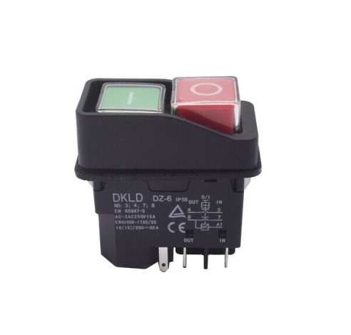 Elektrinių įrankių jungiklis DKLD DZ-6D 5 kontaktų 250VAC IP55
