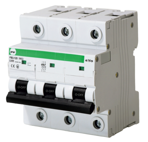Automatinis jungiklis FB3-125 3P D 80A 10kA Evo