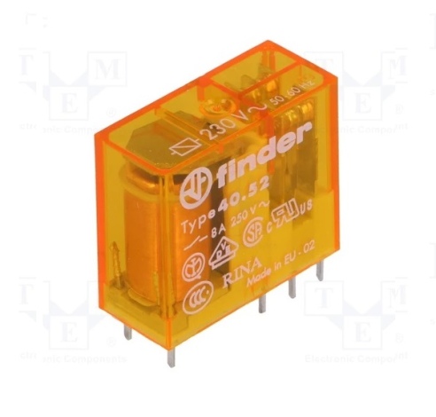 Relė 40.52.8.230.0000 2CO 8A 230VAC Finder