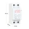 Įtampos kontrolės relė ZUBR D2-63 red