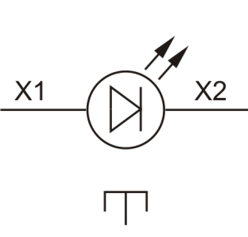 Mygtukai Start-Stop su lemp. FP Prec LED LG 1NA+1NU IP40