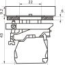 Mygtukai Start-Stop su lemp. FP Prec LED LG 1NA+1NU IP40