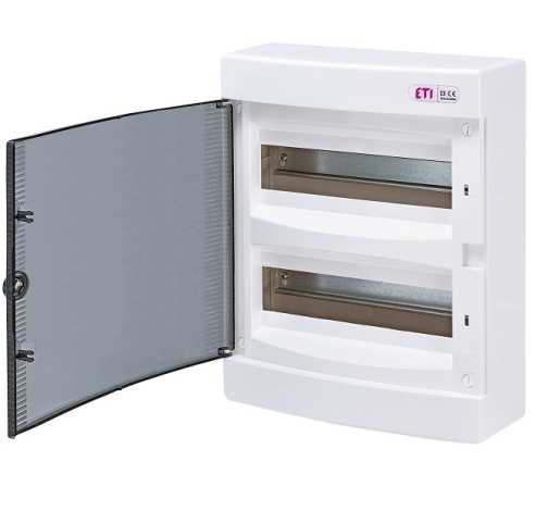 Skydelis ECT24PT-S 24mod. v/t skaidrus IP40 ETI