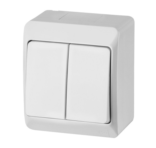 Jungiklis 2kl. HERMES IP44 baltas