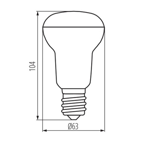 Lempa LED 8W E27 R63 SIGO 3000K 720lm Kanlux